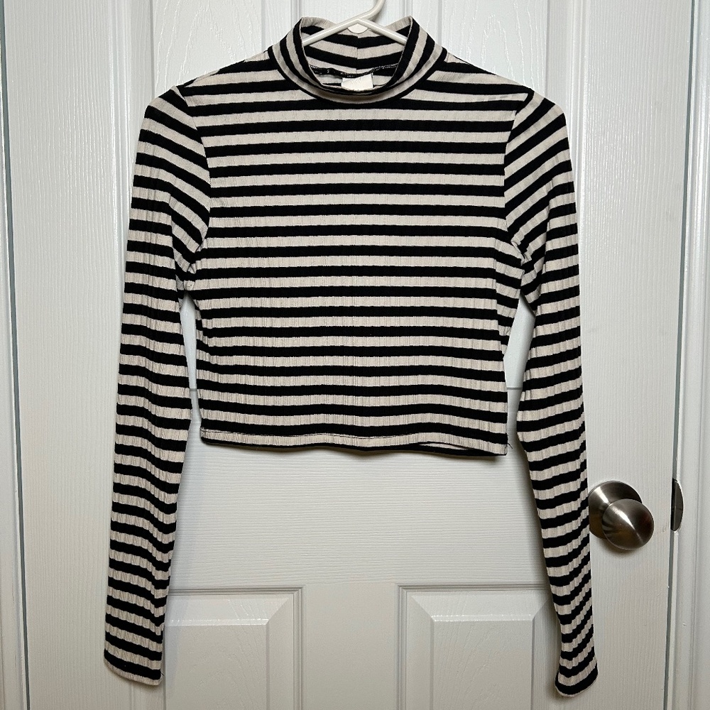 Striped Crop Shirt